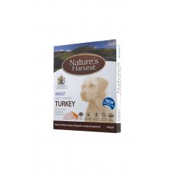 Nature's Harvest Original Turkey and Brown Rice Trays for Dogs - 10x395g